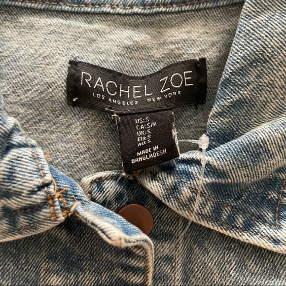 NWT Rachel Zoe barn Distressed Jean‎ Barn Jacket - Picture 4 of 9